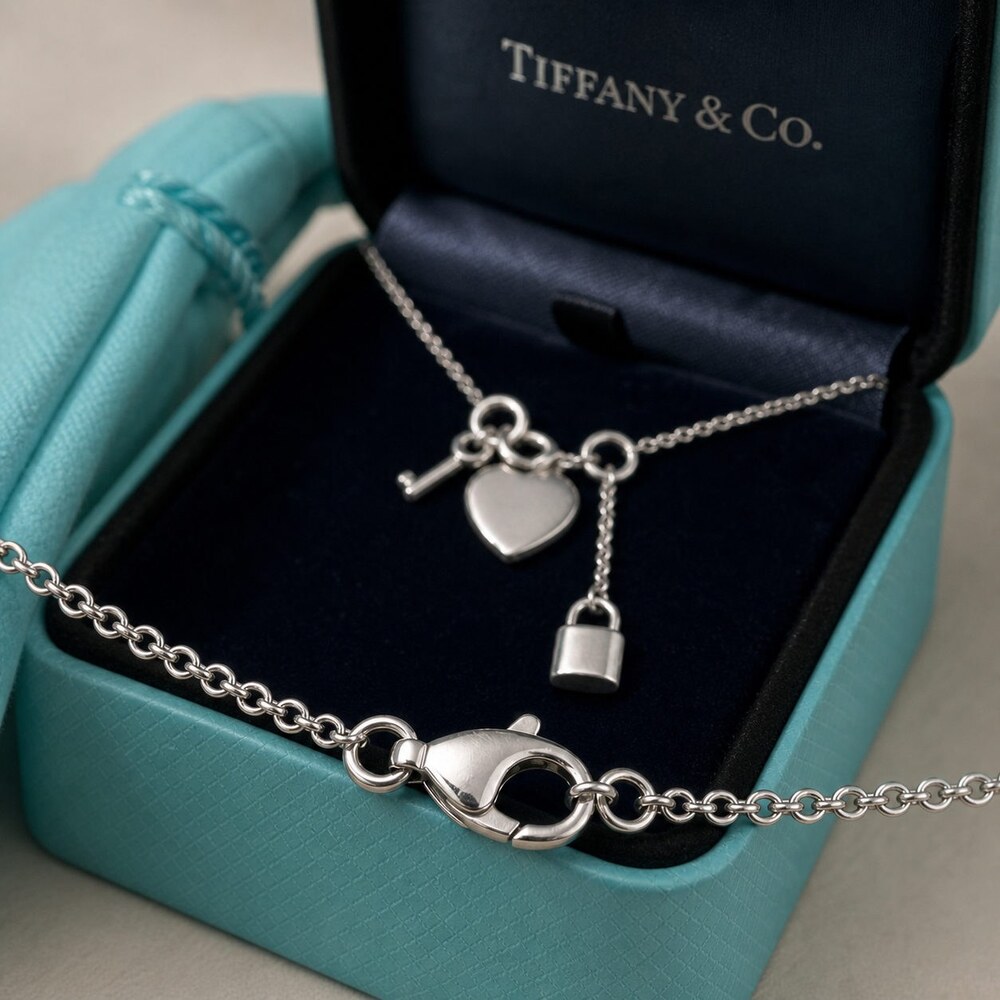 TIFFANY&CO Timeless Necklace Style 5 | New with Box - Picture 7 of 9